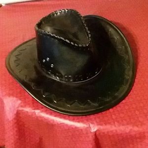 Soft leather Outback style Cowboy hat